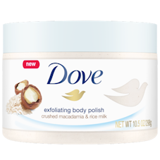 Dove Exfoliating Body Polish Crushed Macadamia and Rice Milk
